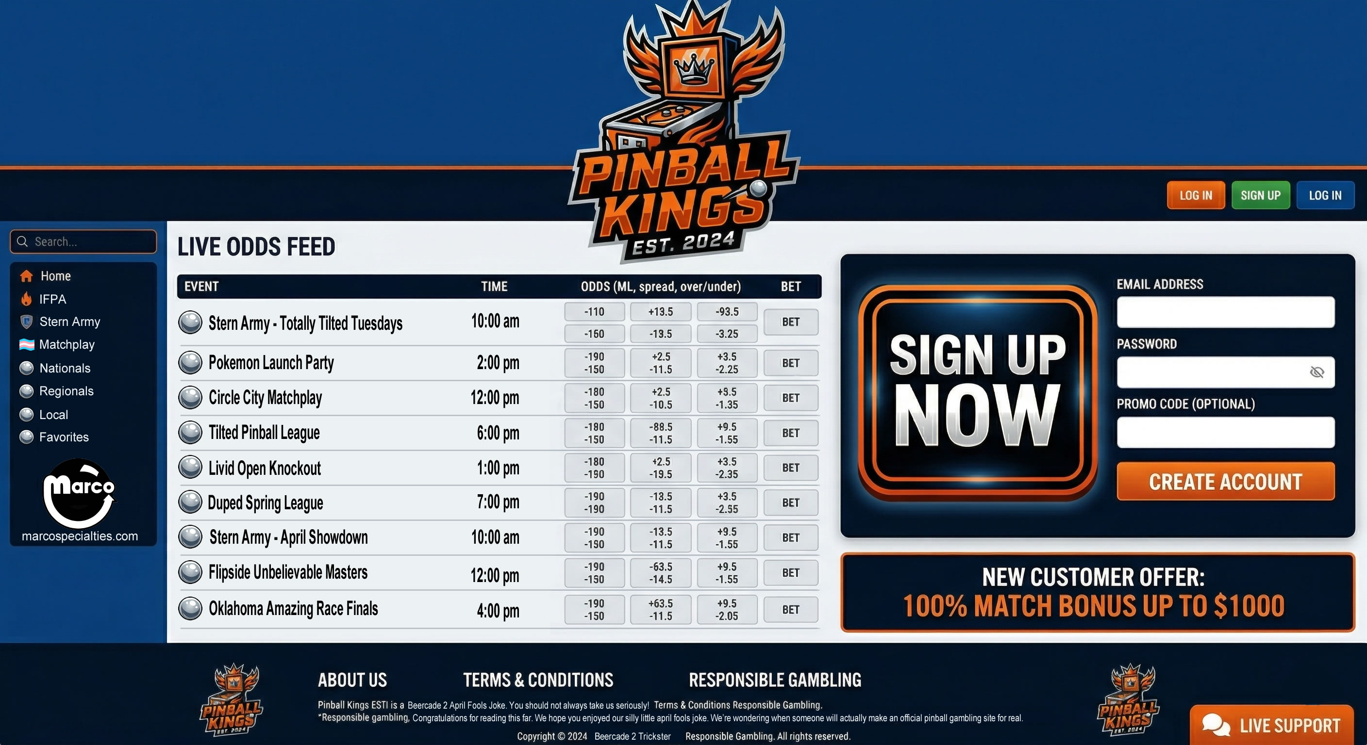 Pinball Kings Header
